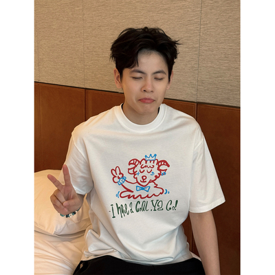 y2ng原创设计可爱小羊印花T恤