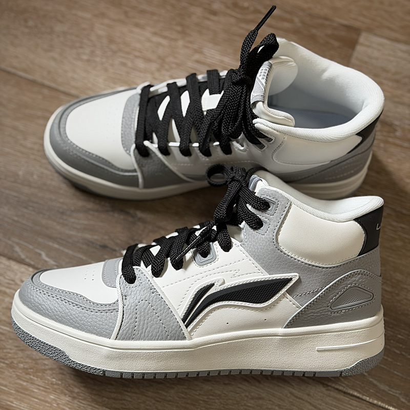 LiNing李宁 天迹HI 经典舒适加绒保暖复古百搭厚底增高回弹板鞋,运动鞋new,板鞋,淘宝优惠券,粉丝福利购,淘宝优惠卷