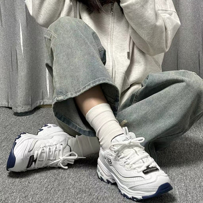 Skechers斯凯奇 熊猫鞋 小白熊 复古百搭增高老爹鞋 99999863-WNV