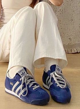 adidas originals R71 柔软舒适 防滑耐磨 低帮 生活休闲鞋 蓝色