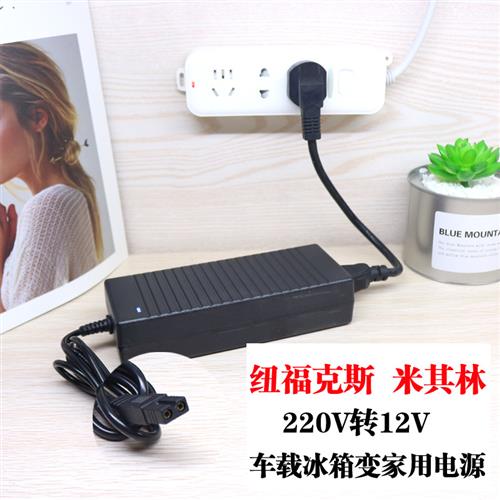 冰虎车载冰箱电源线 线配接器转换器插头车载配件220v转12v电家用
