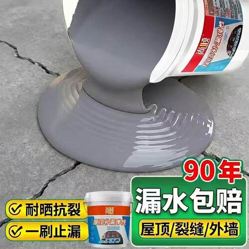 外墙房顶裂缝渗水补漏防水涂料
