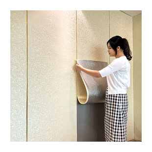 墙布自粘硅藻泥墙纸防水防潮壁布背景布遮丑装饰板电视背景墙壁纸