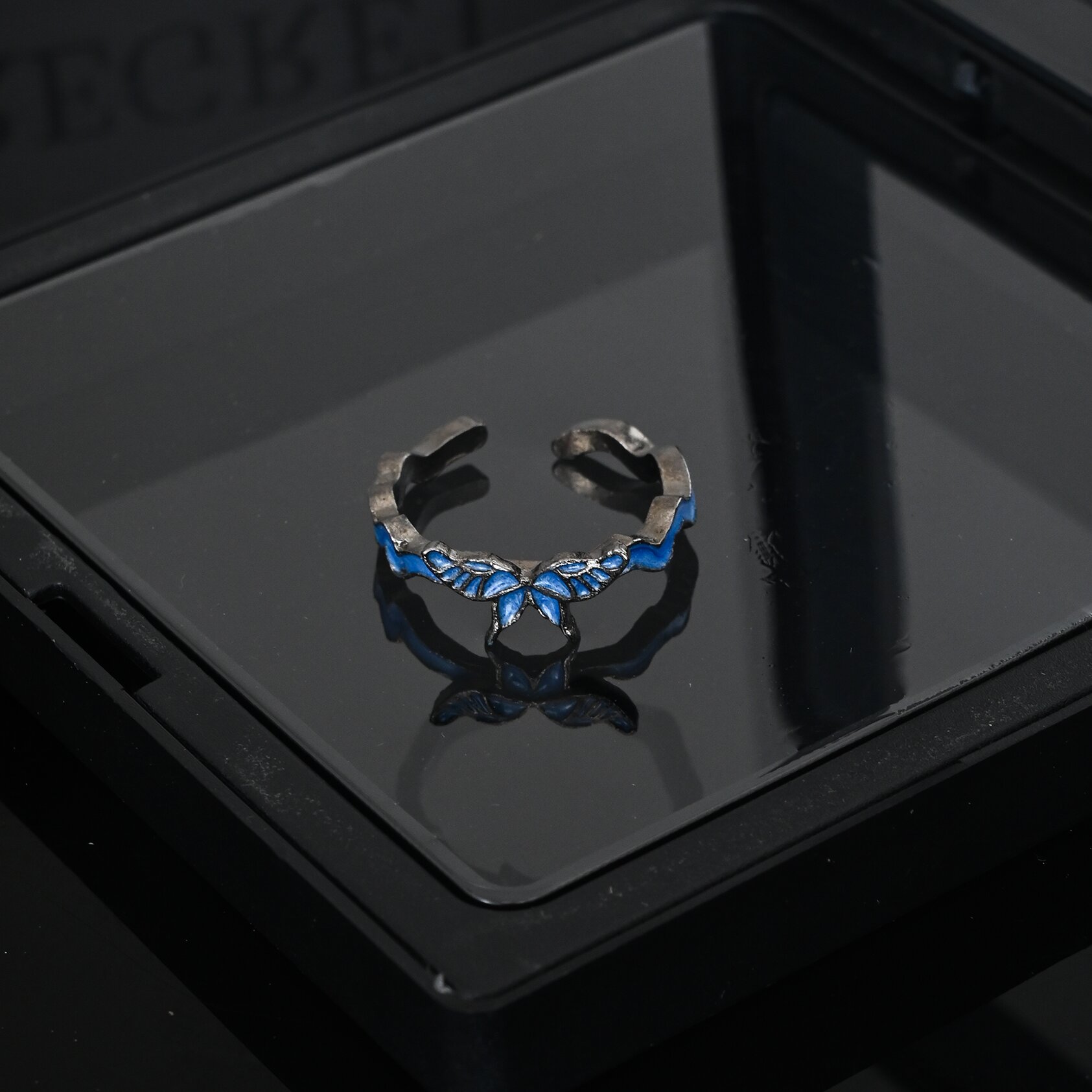 蝴蝶戒指女2024年新款小众设计