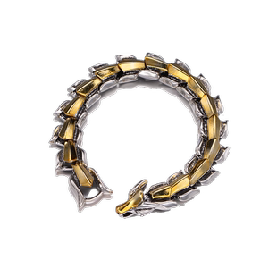 手链男霸气龙骨手链ins潮流小众设计个性朋克复古手环 不掉色饰品