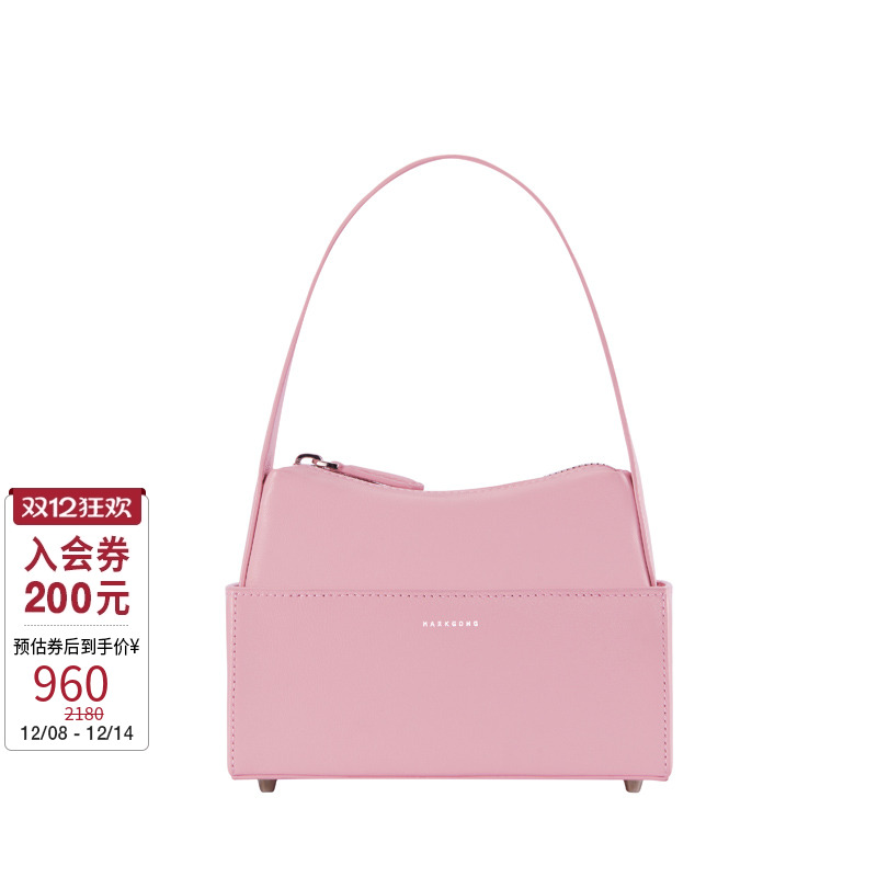 【MARKGONG】高级流行独特MINI TRIBECA设计山羊皮女士拎包手提包