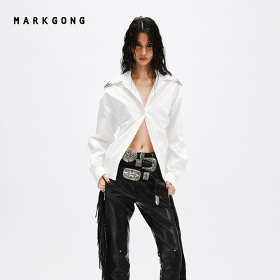 MARKGONG系带衬衫
