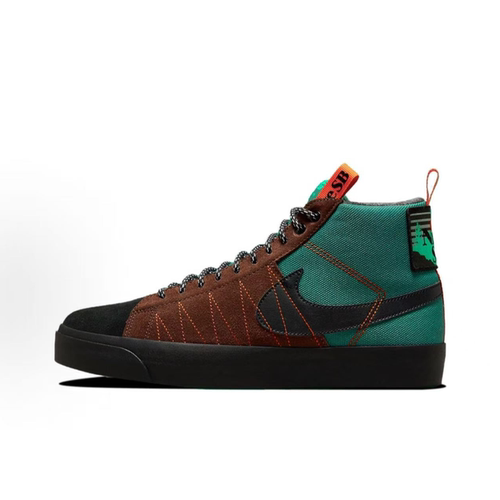 NIKE/耐克 BLAZER 开拓者 中帮加绒 板鞋男女黑棕色 DC8903-300