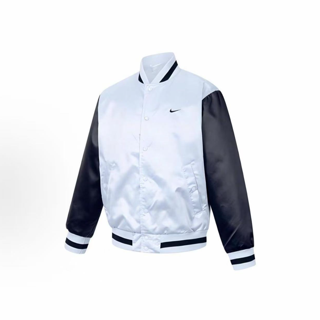 NIKE/耐克 Therma 拼色设计休闲简约长袖浅蓝色棒球服 FZ0663-043