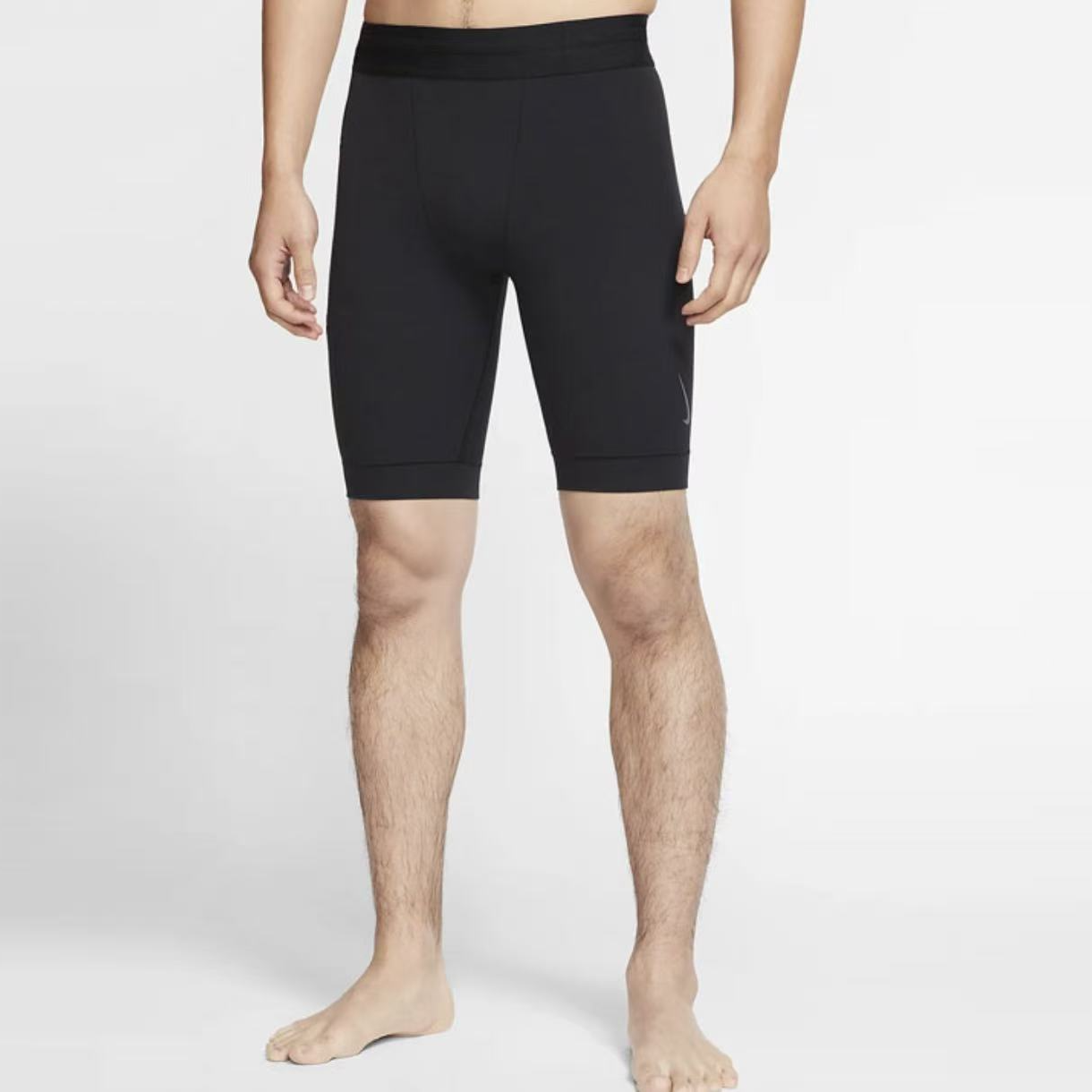 耐克Nike 纯色休闲速干运动健身裤短裤 男款黑色 CJ8019-010