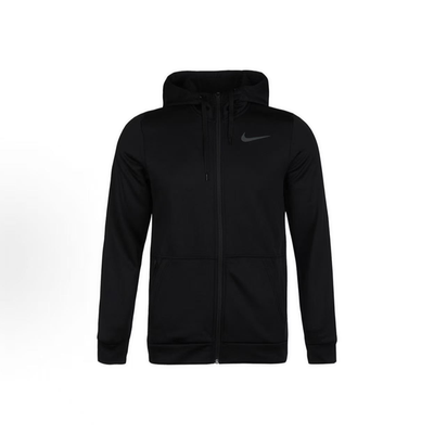 Nike/耐克  Therma  全长拉链黑色训练连帽夹克外套 CU6232-010