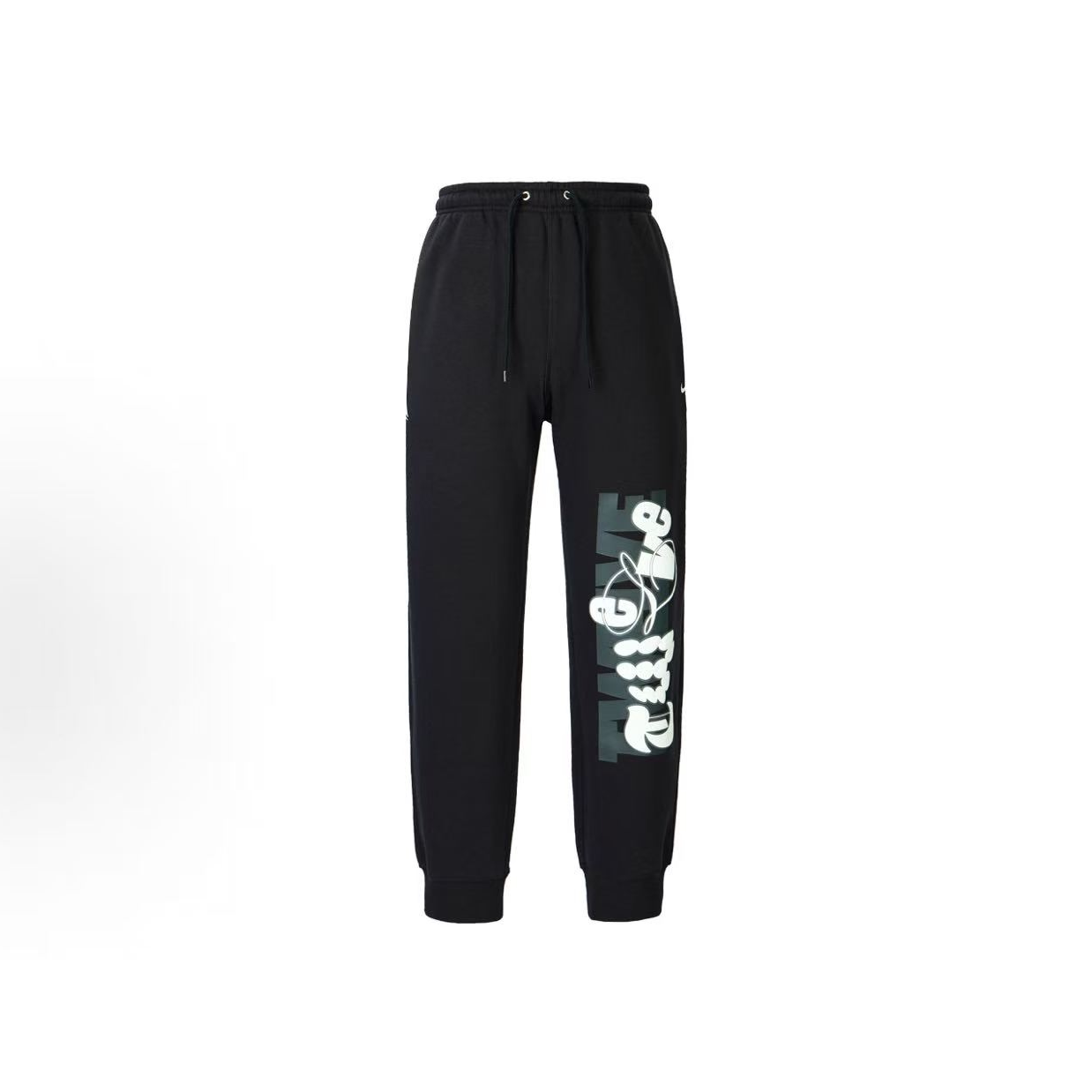 NIKE/耐克 logo图案休闲中腰莫兰特运动长裤 男款黑色 FZ1041-010