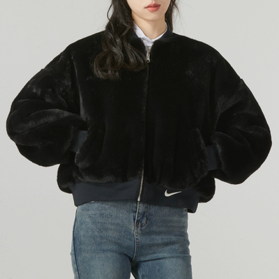 NIKE耐克外套运动休闲保暖立刻双面穿女装夹克FB8693-010