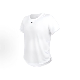 Nike耐克 纯色修i先慢跑短袖透气速干 T恤女款白色 DD0639-100