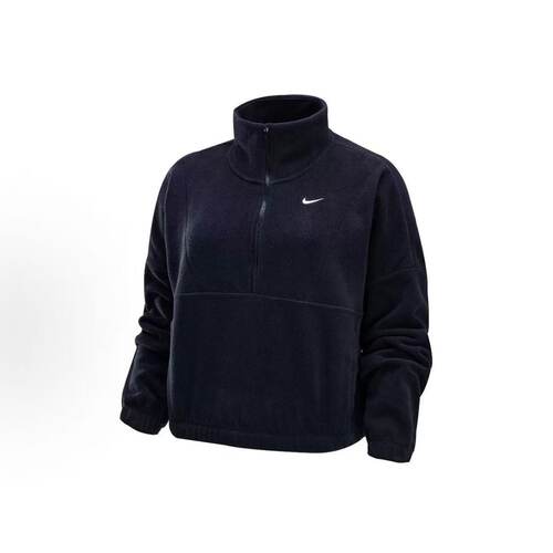 NIKE耐克外套运动休闲加绒保暖女装黑色卫衣 FV7956-010