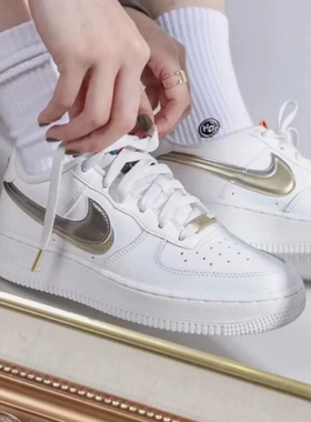 Nike/耐克正品Air Force 1 AF1女子GS大童休闲板鞋 DH9595-001
