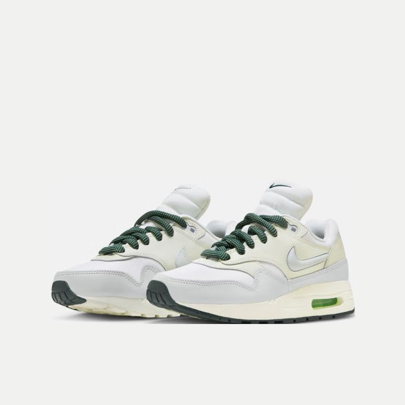 Nike/耐克Air Max 1 SE GS女子白绿休闲运动复古跑步鞋FB9582-001