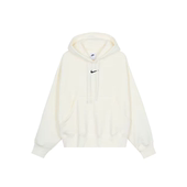 耐克 DQ5859 Sportswear 白色女款 133 纯色口袋连帽套头卫衣 NIKE