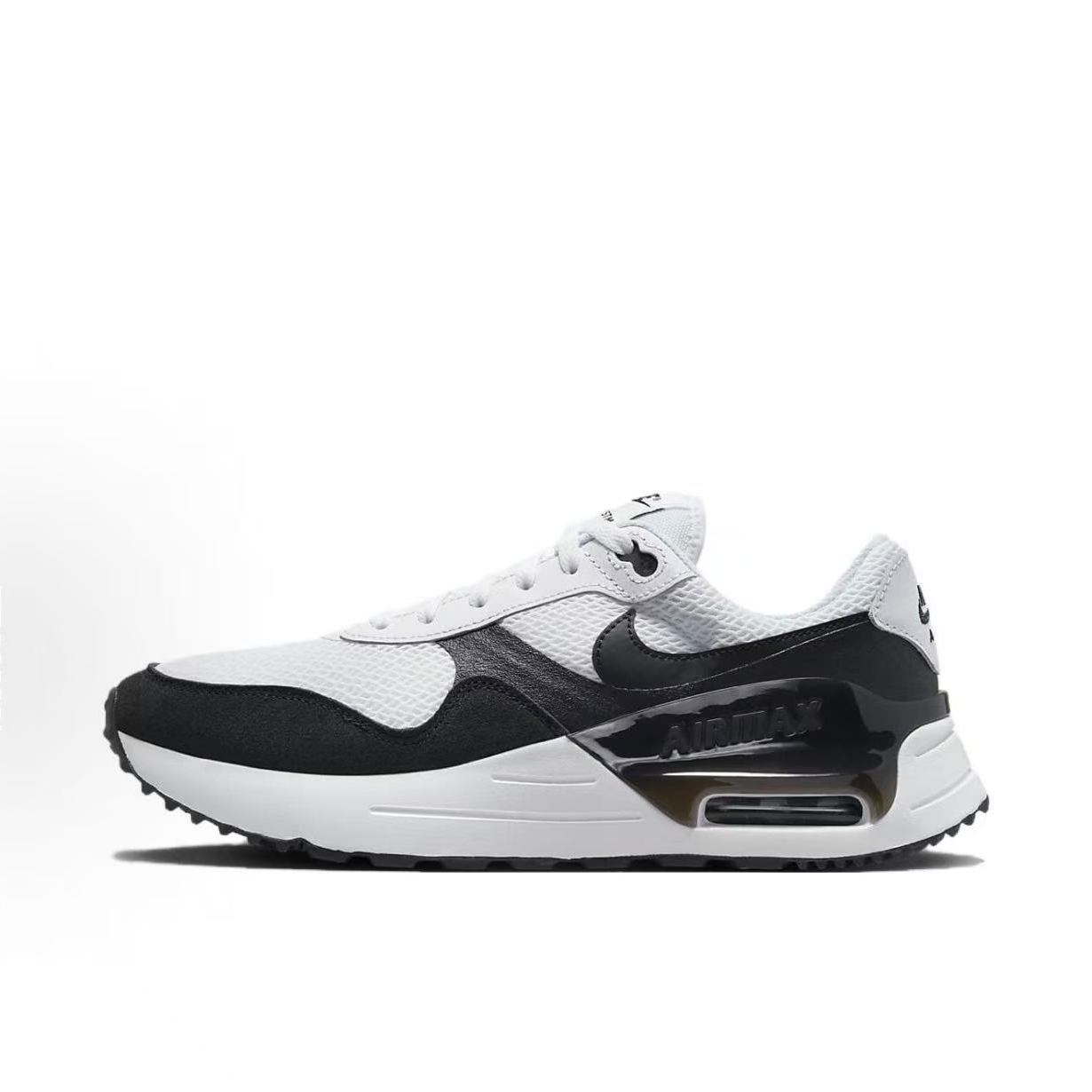 NIKE/耐克 Air max 运动 耐磨 低帮生活休闲鞋黑白男款DM9537-103