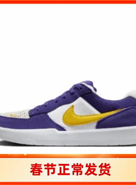 Nike SB Force 58 舒适 耐磨 低帮 板鞋 男女同款 紫色DV5477-500