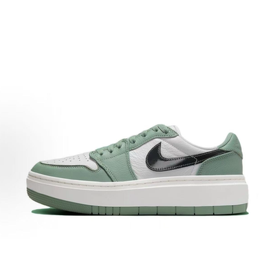 NIKE耐克 Air Jordan 1休闲舒适低帮厚底女鞋白绿板鞋 DH7004-300