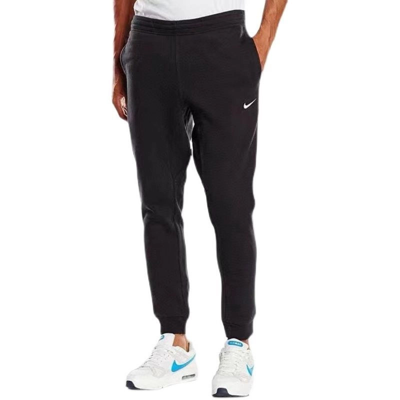 NIKE/耐克男子刺绣小勾LOGO抓绒保暖运动收脚长裤716831-010 DD