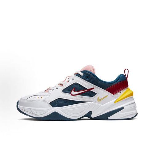 NIKE/耐克 M2K 女子休闲轻便增高粉白蓝运动鞋 AO3108-402