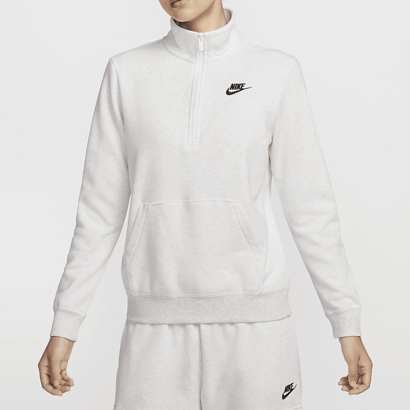 NIKE/耐克女子薄绒运动衫卫衣针织休闲立领刺绣柔软DQ5839-051