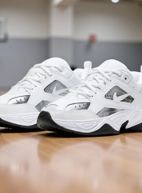 Nike耐克M2K Tekno银白M2K女款低帮老爹鞋复古休闲板鞋CJ9583-100