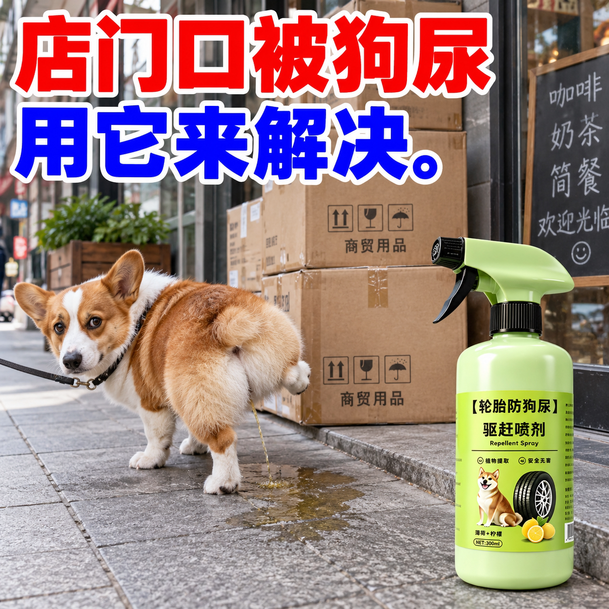 车用户外驱猫狗喷雾轮胎防尿