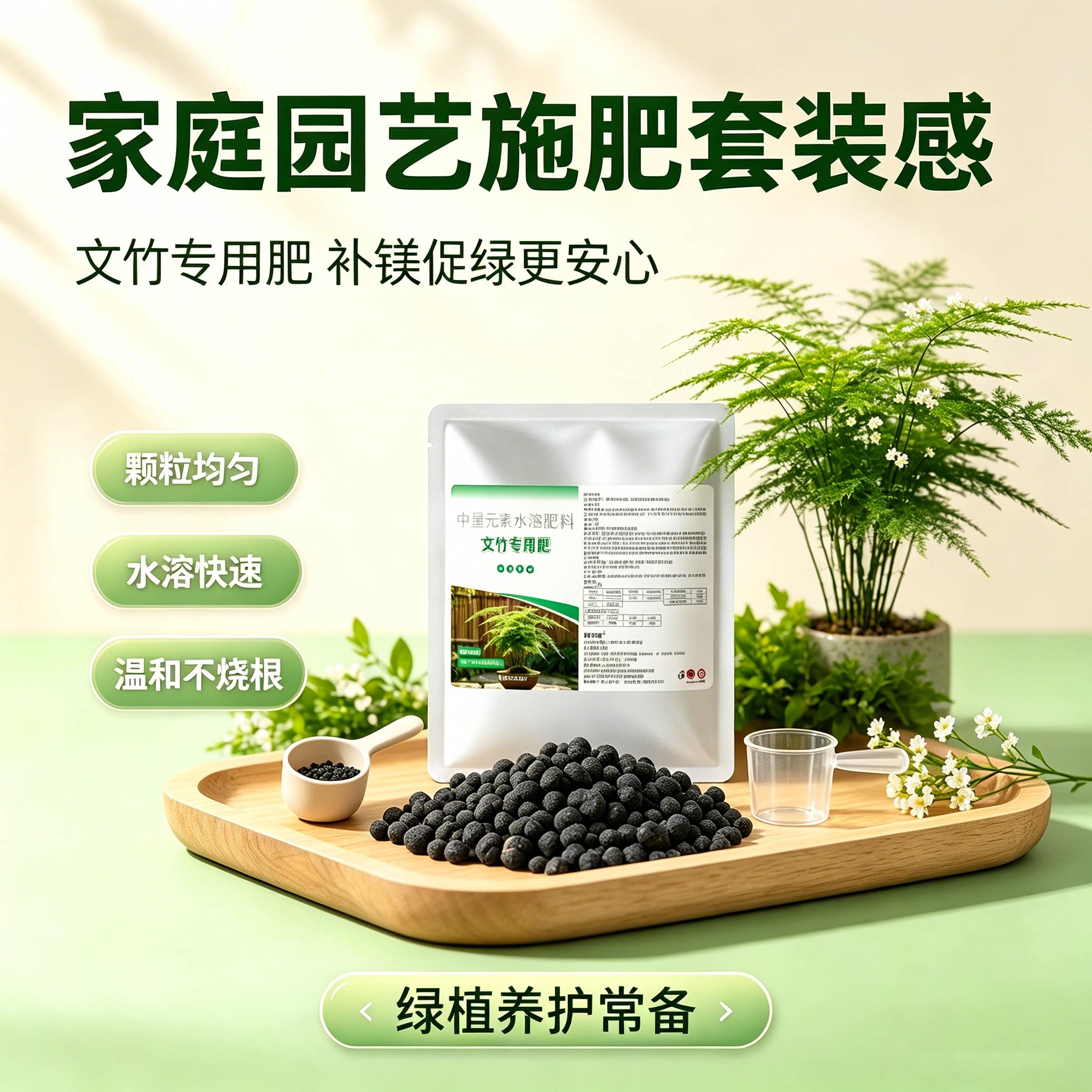 文竹专用水溶颗粒肥补镁促绿
