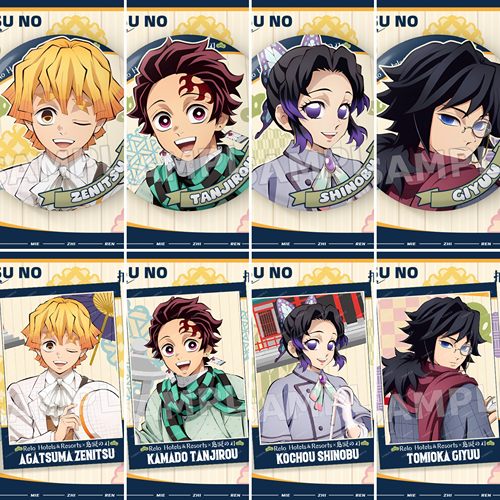 鬼灭之刃动漫周边Relo联动吧唧拍立得善逸蝴蝶忍义勇大徽章收藏卡