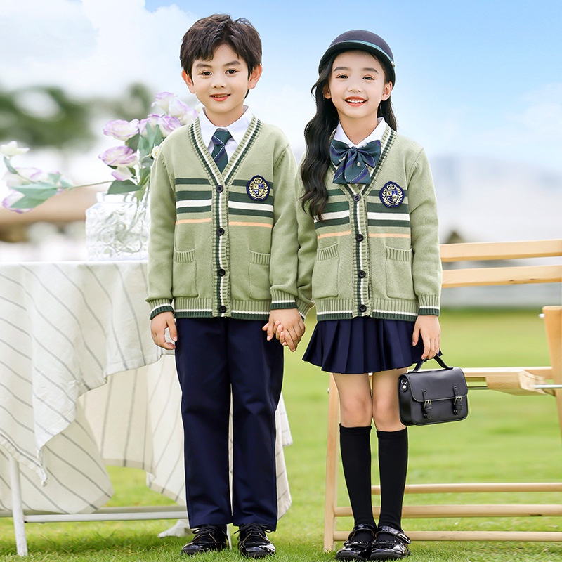 幼儿园园服新款儿童装春秋冬季毛衣英伦学院风小学生校服班服套装