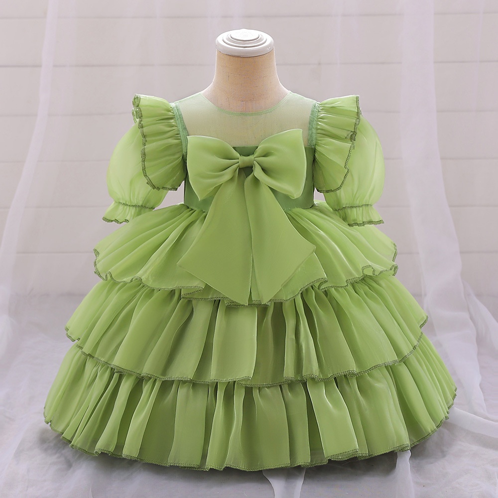 亚马逊花童礼服婚纱裙 蓬蓬纱 走秀演出儿童周岁礼服公主裙女童