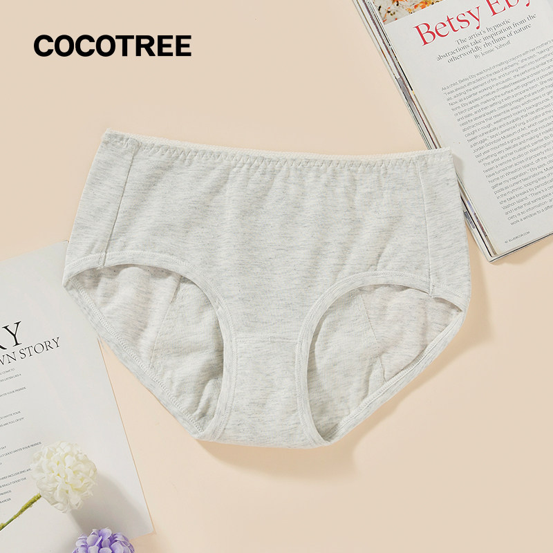 COCOTREE棵棵树少女内裤13-15岁初中学生经期防漏中腰三角生理裤