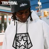 街头潮牌街舞滑板 纹身插画TSTAR连帽卫衣美式 清仓福利 TRIBAL