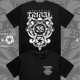 T恤美式 TRIBAL 35周年骷髅徽章短袖 街头潮牌复古宽松纯棉圆领情侣