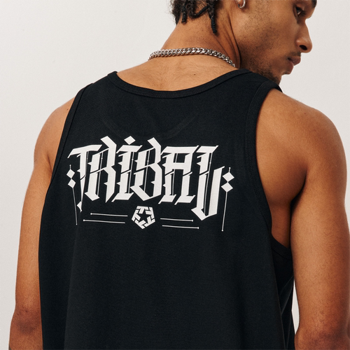 TRIBAL哥特字体LOGO背心宽松