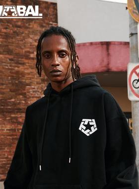 【清仓福利】TRIBAL TSTAR小LOGO连帽卫衣美式街头潮牌街舞滑板