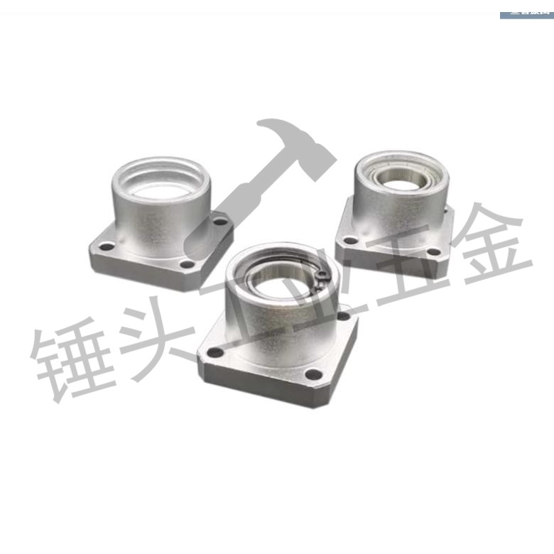 BGFSB双轴承型/10/12/1520/25/30方法兰轴承座组件带扣环双轴承座