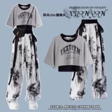 Летний дизайнерский комплект для школьников, штаны, тренд сезона, по фигуре, эффект подтяжки, 3 предмета