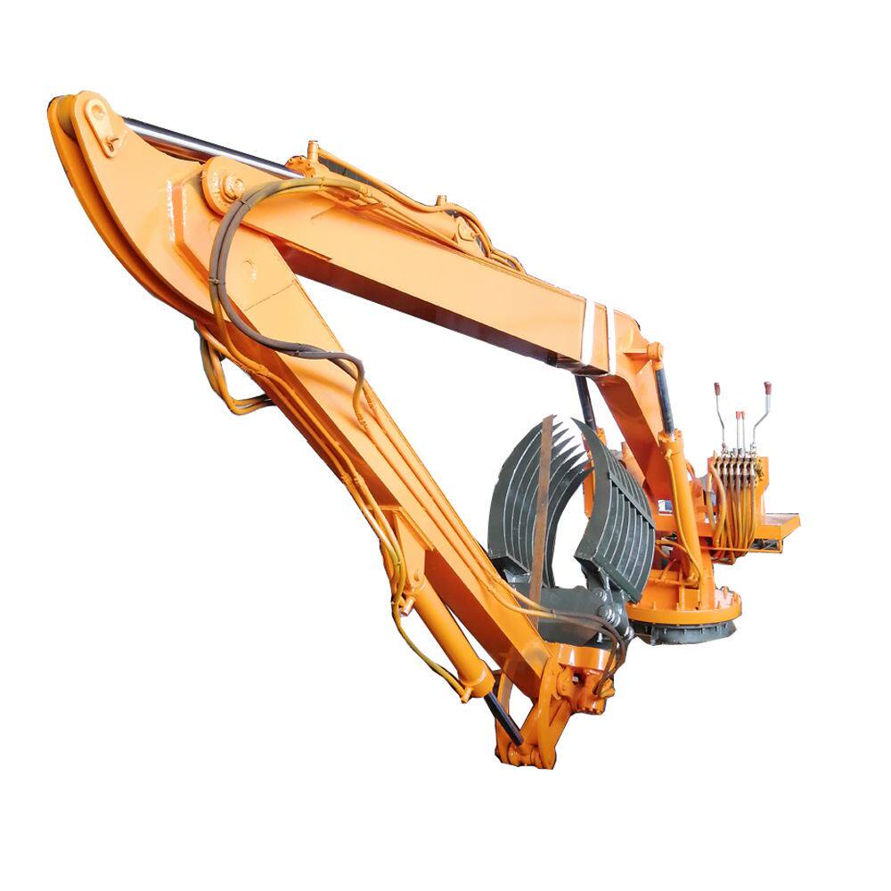 小型电动抓料机 改装伸缩臂旋转抓木机 农用抓甘蔗机