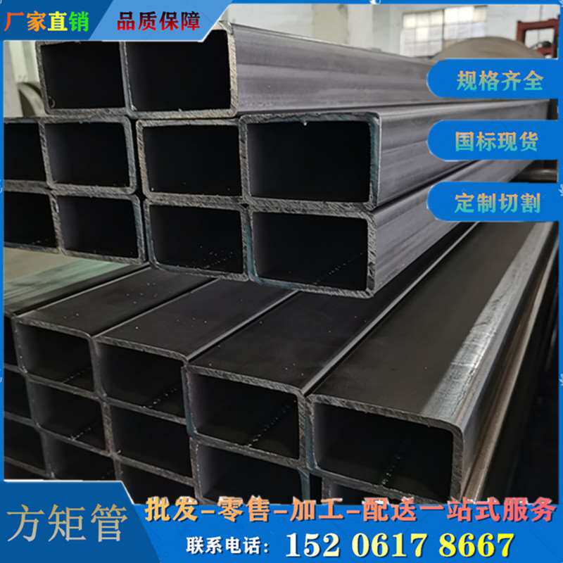 q345b低合金材质加厚钢结构铁方型管直缝方管大口径规格黑铁