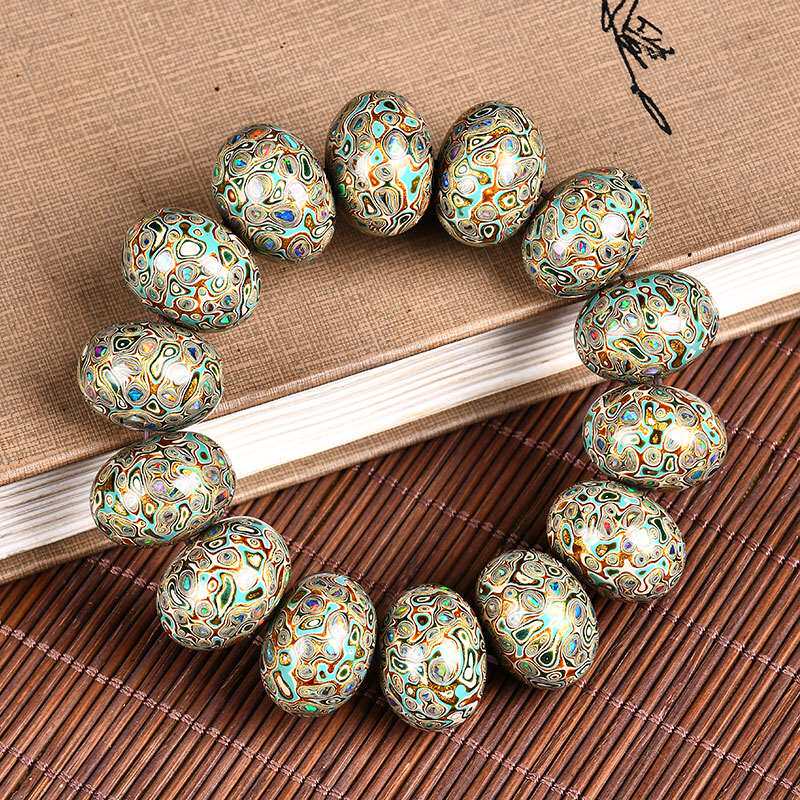 慕礼镶嵌欧珀大漆珠手串佛珠算盘珠手链吊坠锁骨链女士项链配饰