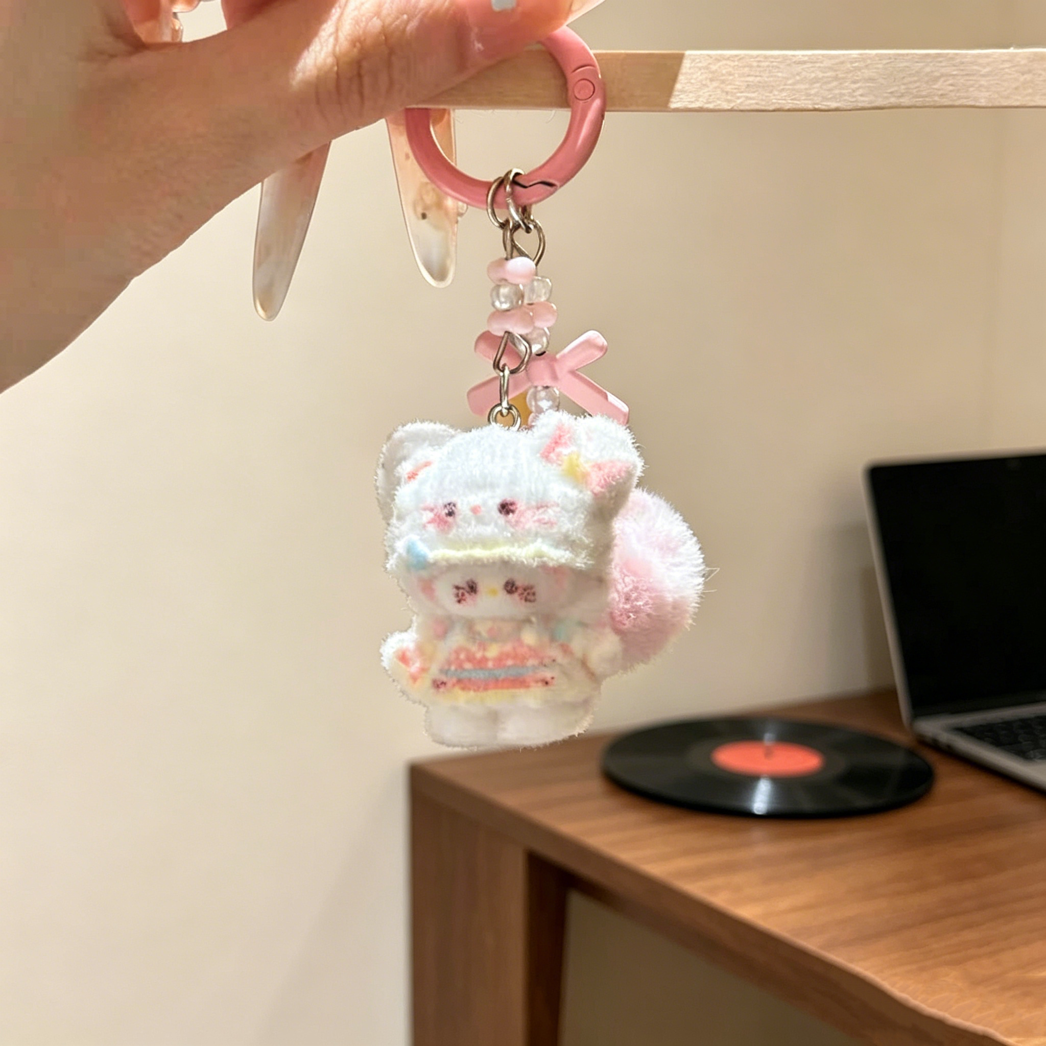 可爱立体卡通猫咪钥匙扣送闺蜜