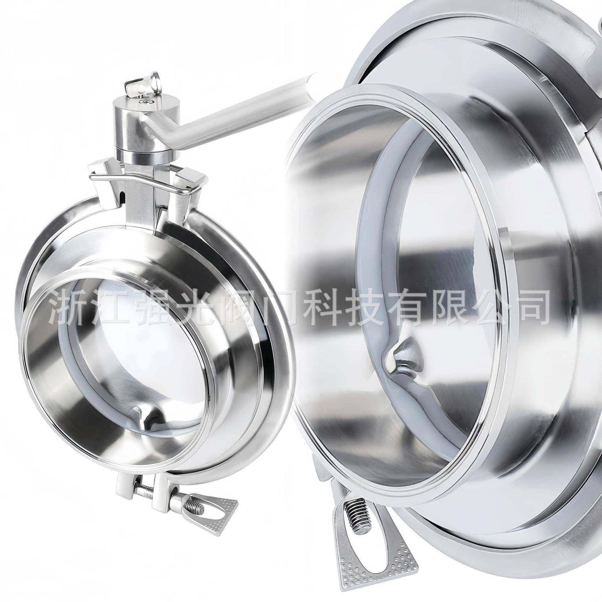 卫生级食品级不锈钢制药手动气动快装焊接快拆式粉体阀304/316L,五金/工具,蝶阀,淘宝优惠券,粉丝福利购,淘宝优惠卷