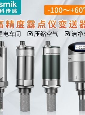 维萨拉DMT143露点仪锂电池车间温湿度显示屏探头露点变送器RS485