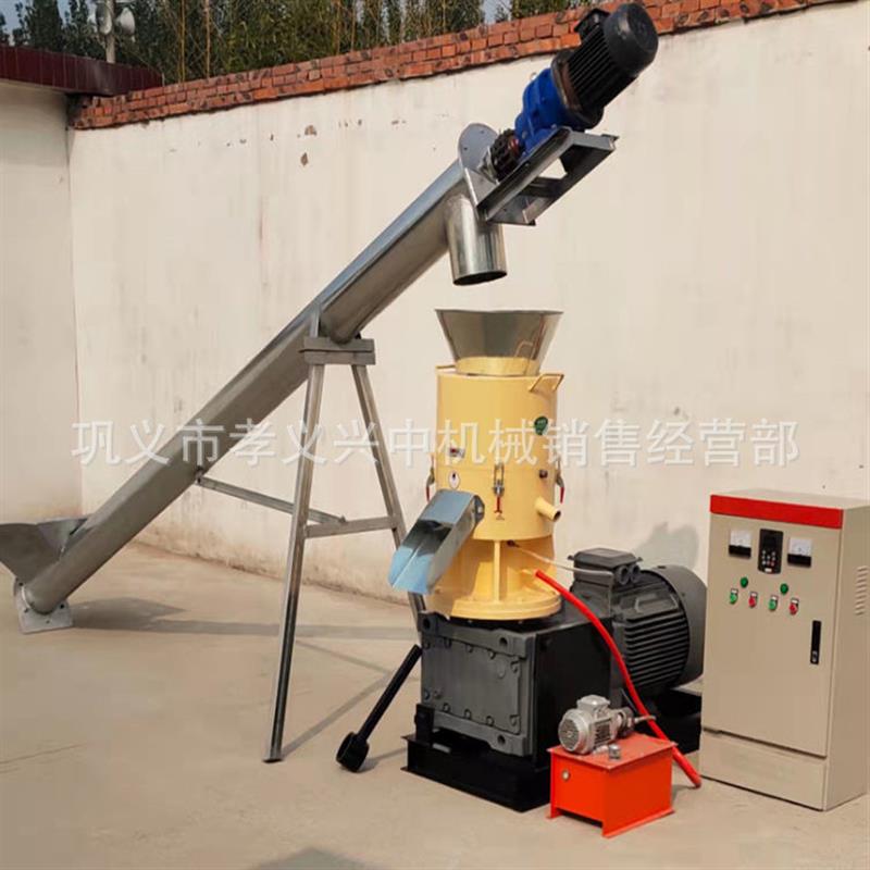 全自动松木颗粒生产线设备 新型生物质燃料成型机 小型秸秆制粒机