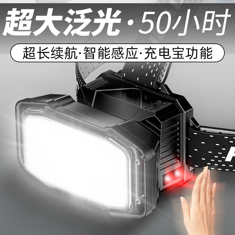 江尛鱼超大泛光头灯强光超亮赶海