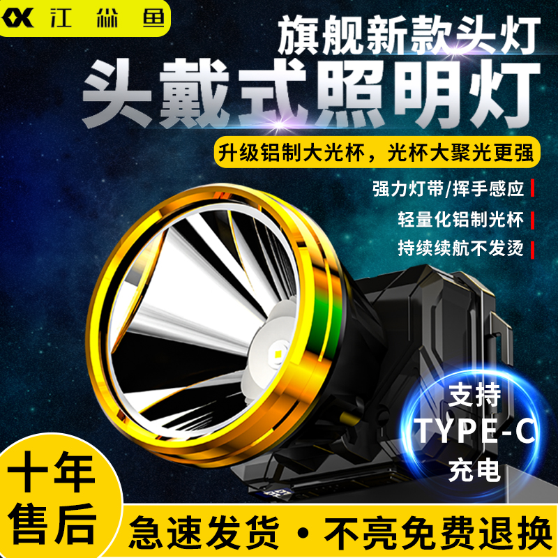 头戴式照明灯强光超亮矿灯长续航